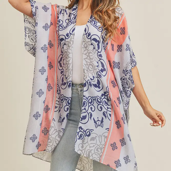 NAVY BOHEMIAN KIMONO