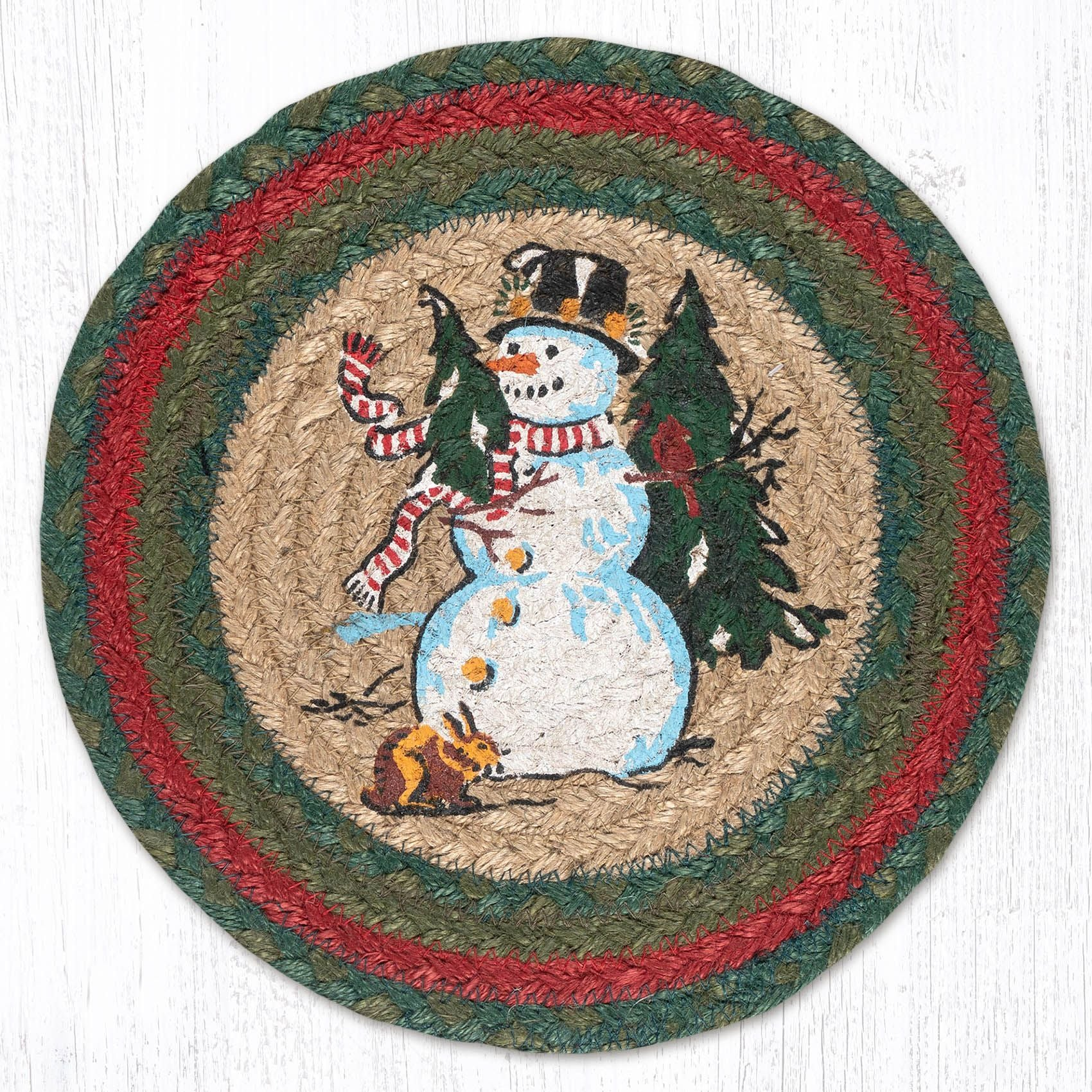 Winter Wonderland Snowman 10" Trivet