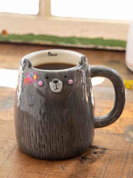 MAMA BEAR FOLK ART MUG