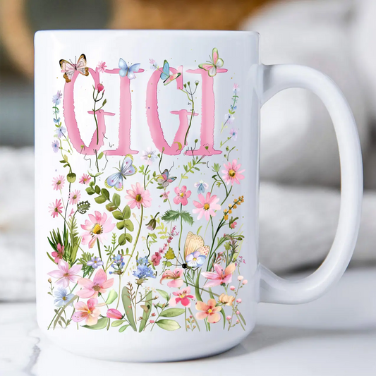 GIGI 15OZ FLORAL MUG
