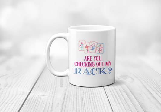 11OZ Mahjong Check Rack Mug