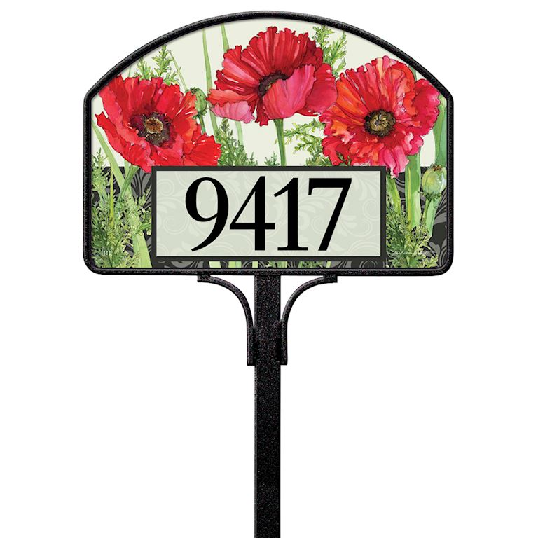 Regal Poppies Yard Magnet