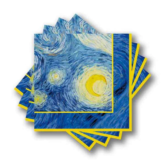 STARRY NIGHT BEVERAGE NAPKINS VAN GOGH