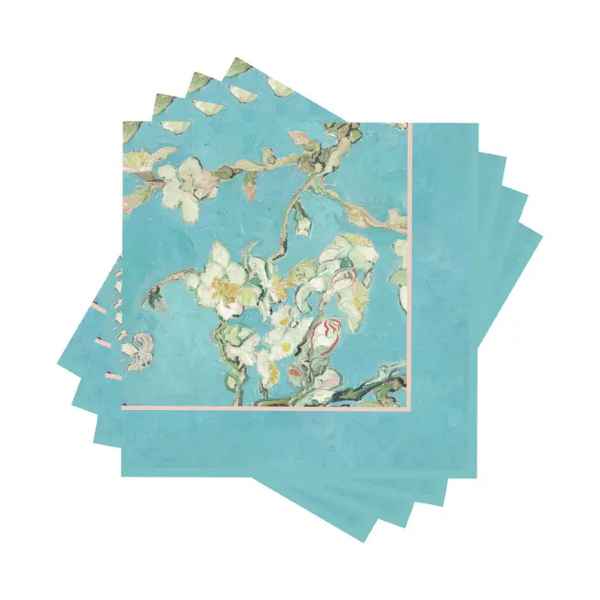 ALMOND BLOSSOM BEVERAGE NAPKINS VAN GOGH