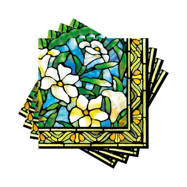 LILIES BEVERAGE NAPKINS TIFFANY