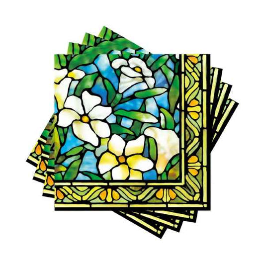 LILIES BEVERAGE NAPKINS TIFFANY