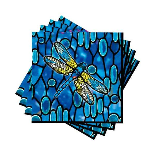 DRAGONFLY BEVERAGE NAPKINS TIFFANY