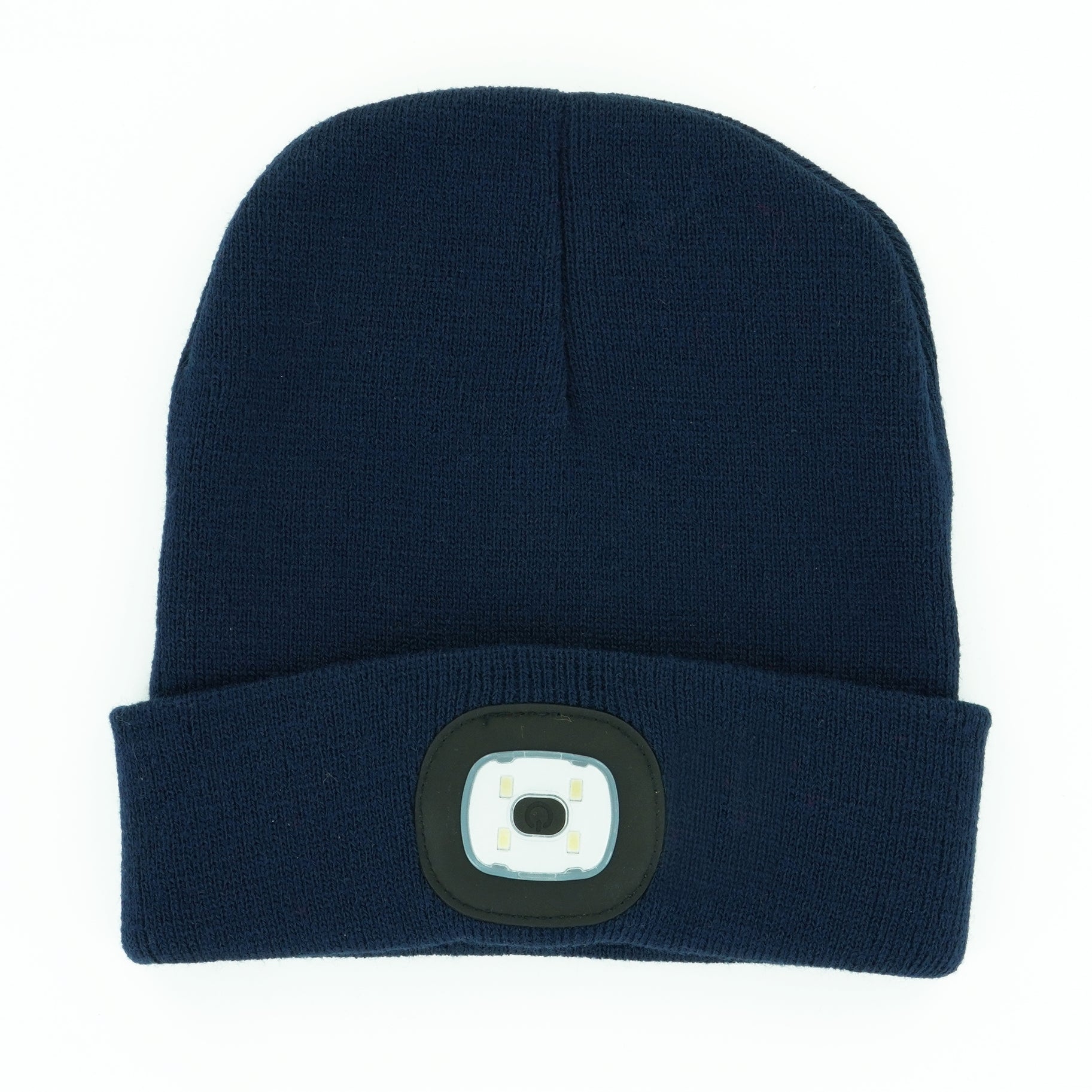 NAVY ADULT RECHARGABLE LED BEANIE