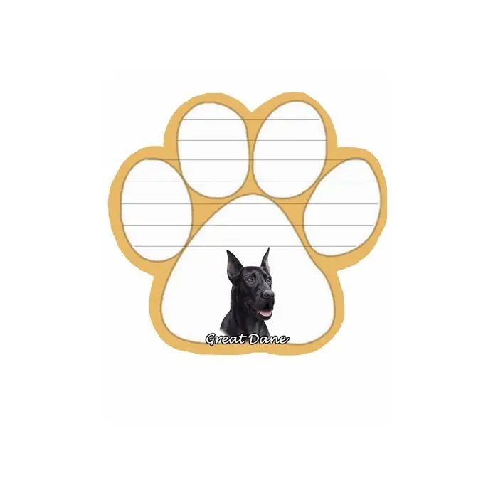 Black Great Dane Dog Paw Mag Pad