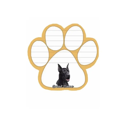 Black Great Dane Dog Paw Mag Pad