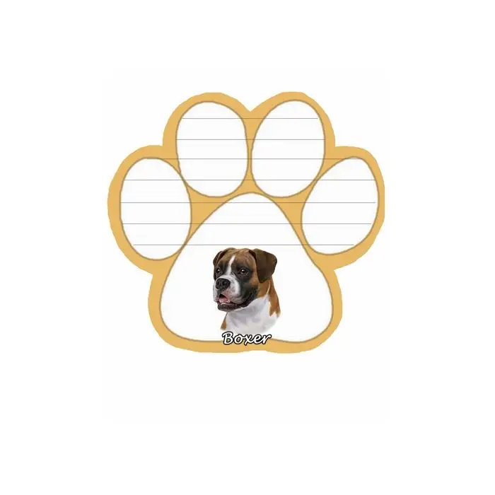 Boxer Uncropped Dog Paw Mag Pad