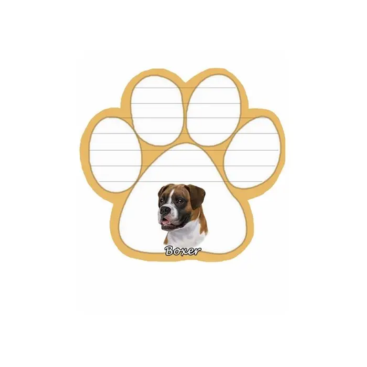 Boxer Uncropped Dog Paw Mag Pad