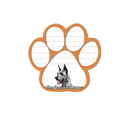 Harlequin Great Dane Dog Paw Mag Pad