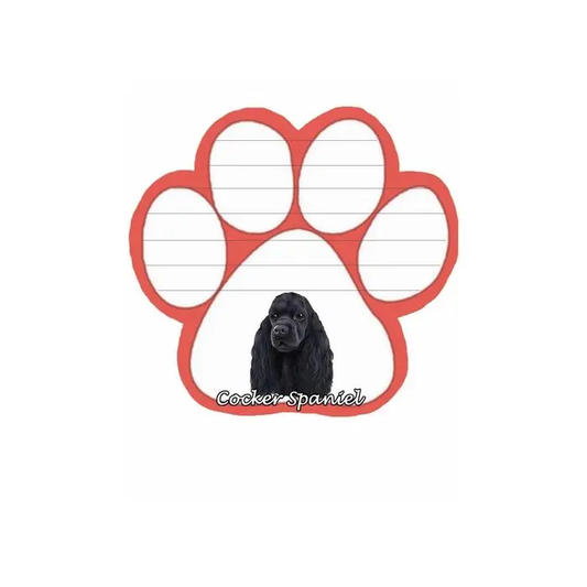 Cocker Spaniel Black Dog Paw Mag Pad