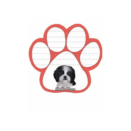 B/W Shih Tzu Dog Paw Mag Pad