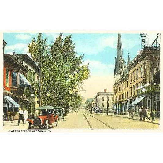 Warren Street Hudson Postcard