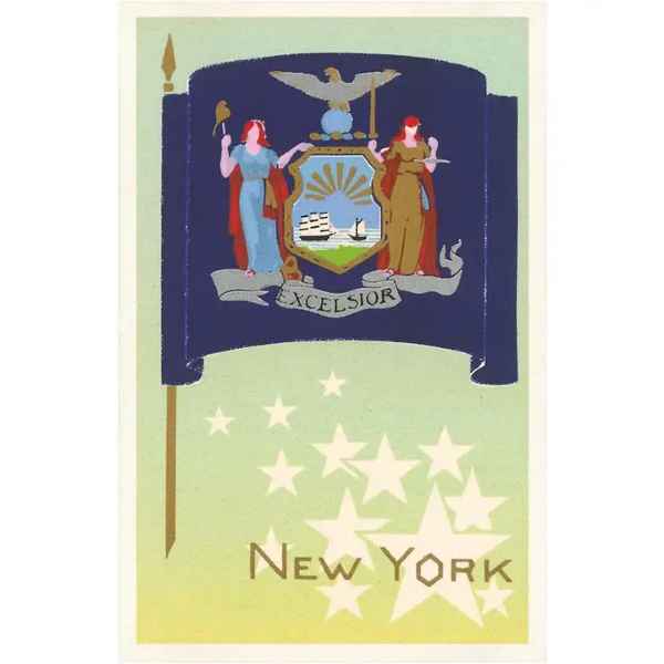 NY State Flag Postcard