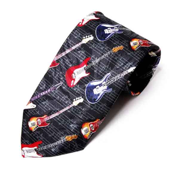 Black Guitars Tie