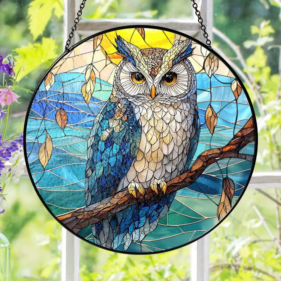 Owl 10" Suncatcher