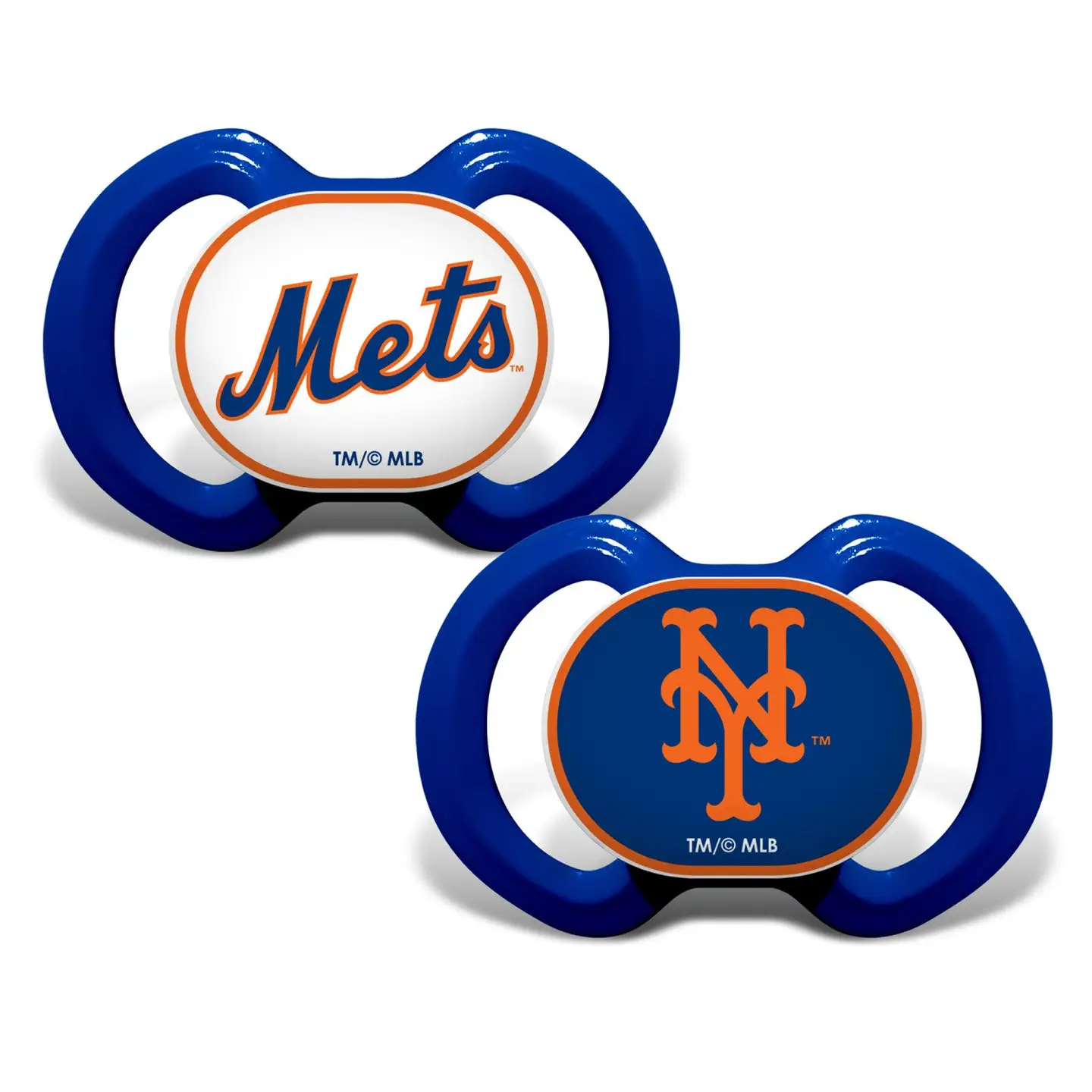 NY METS PACIFIERS SET OF 2