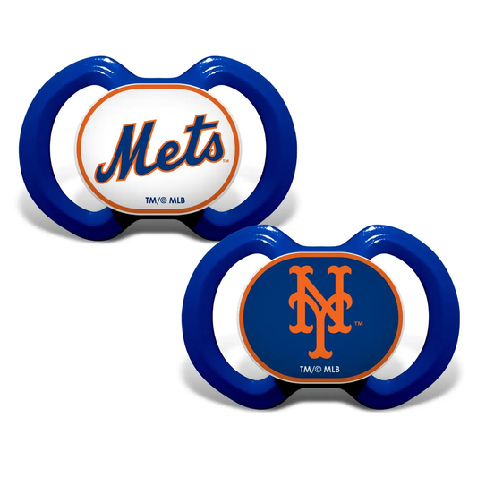 NY METS PACIFIERS SET OF 2