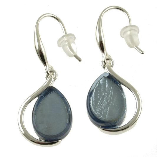 Light BLUE TEARDROP EARRINGS