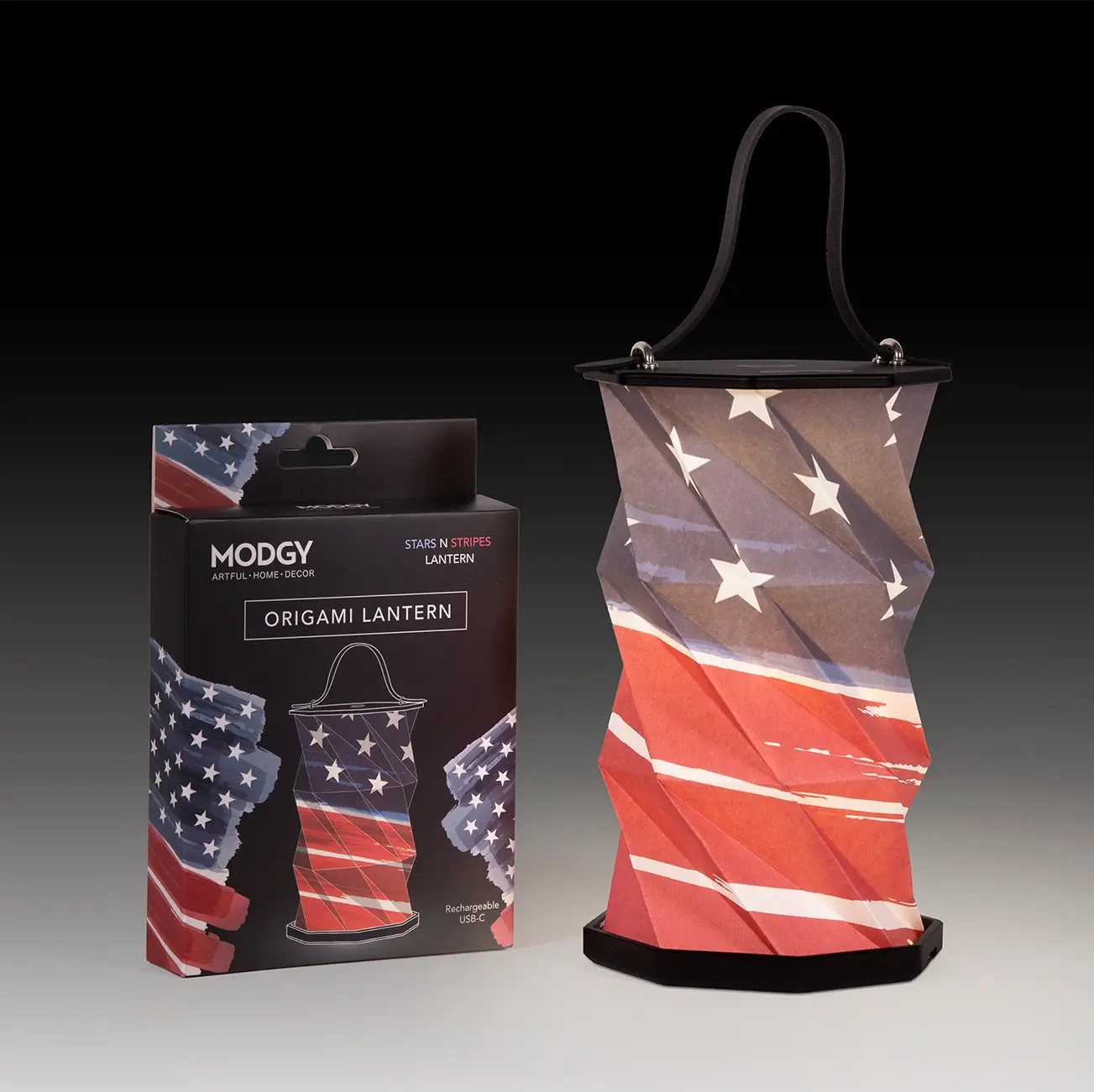 Stars & Stripes Origami Lantern