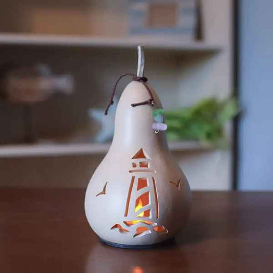 MINI COASTAL LIGHTHOUSE GOURD
