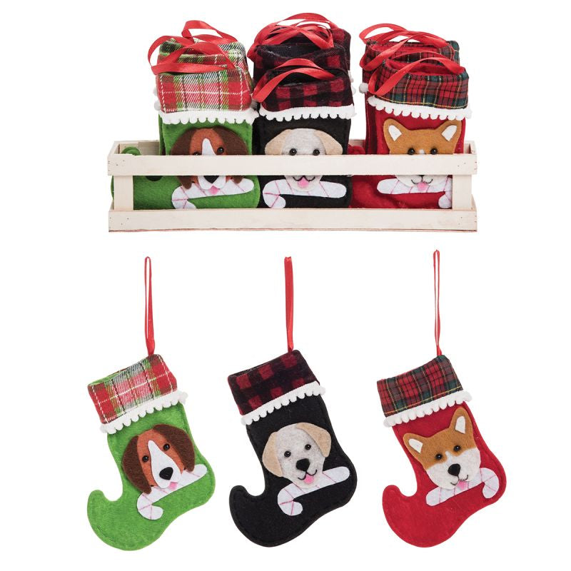 DOGGIE STOCKING ORNAMENT