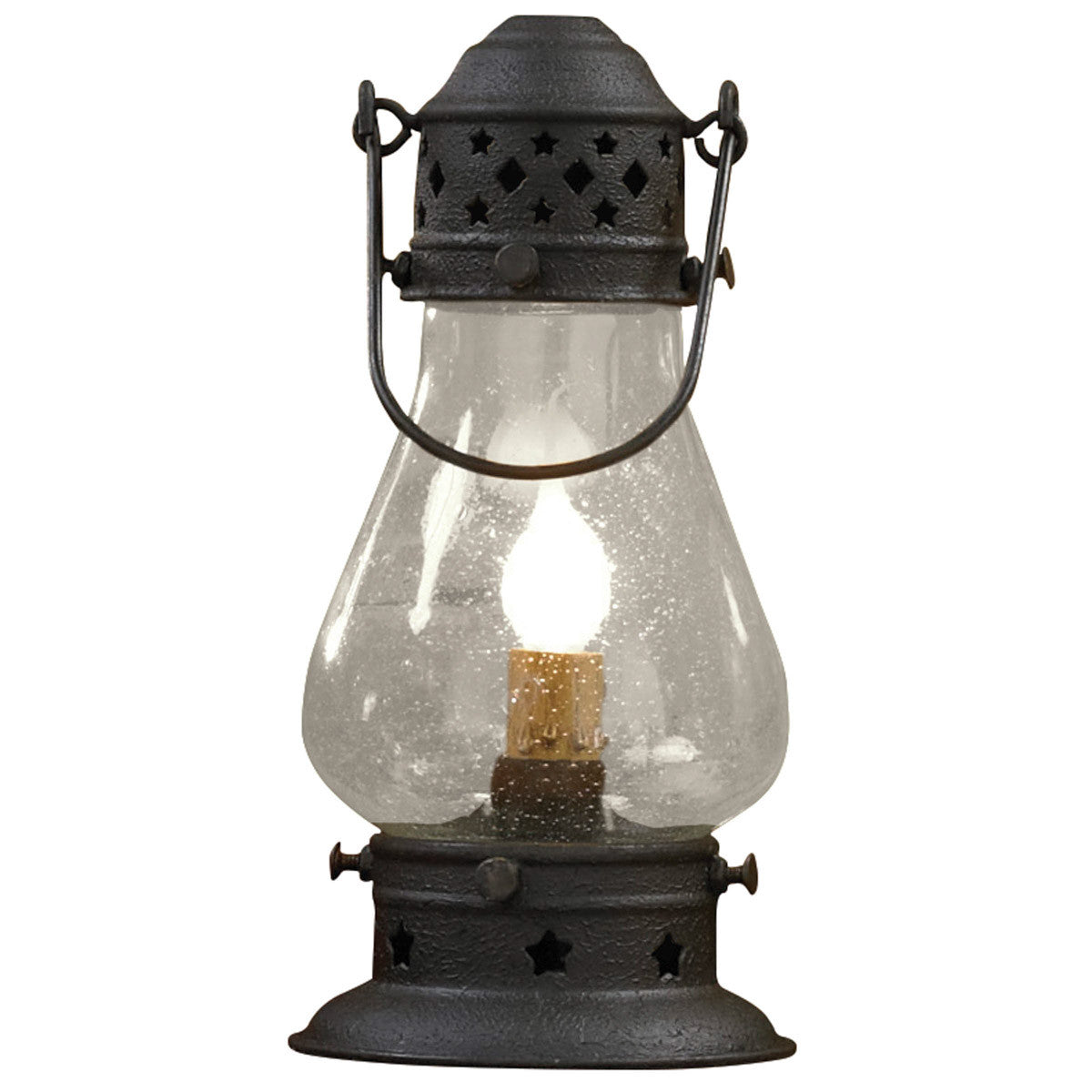 BLACK 9.5" TALL ONION LAMP 40W