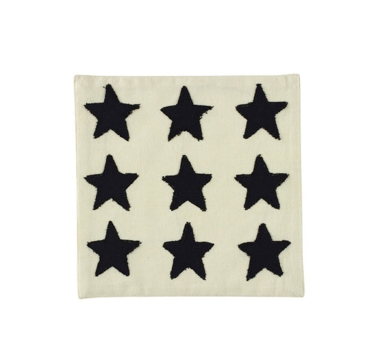 Nine Black Stars 12X12 Accent Mat