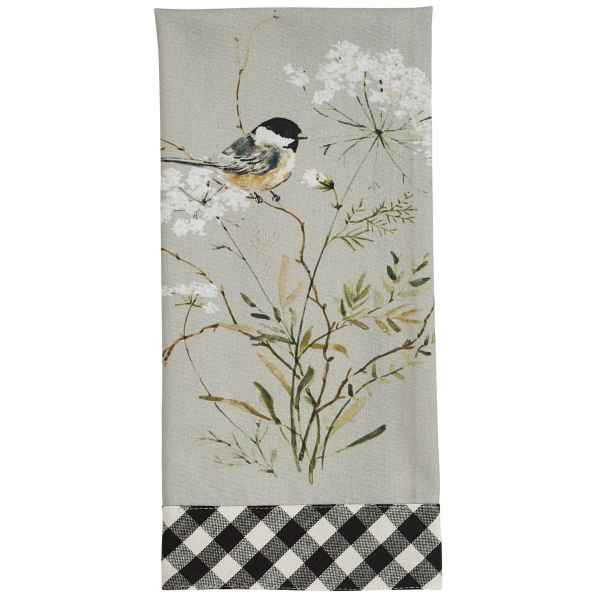 Chickadee Bouquet Grace Dishtowel