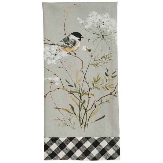 Chickadee Bouquet Grace Dishtowel