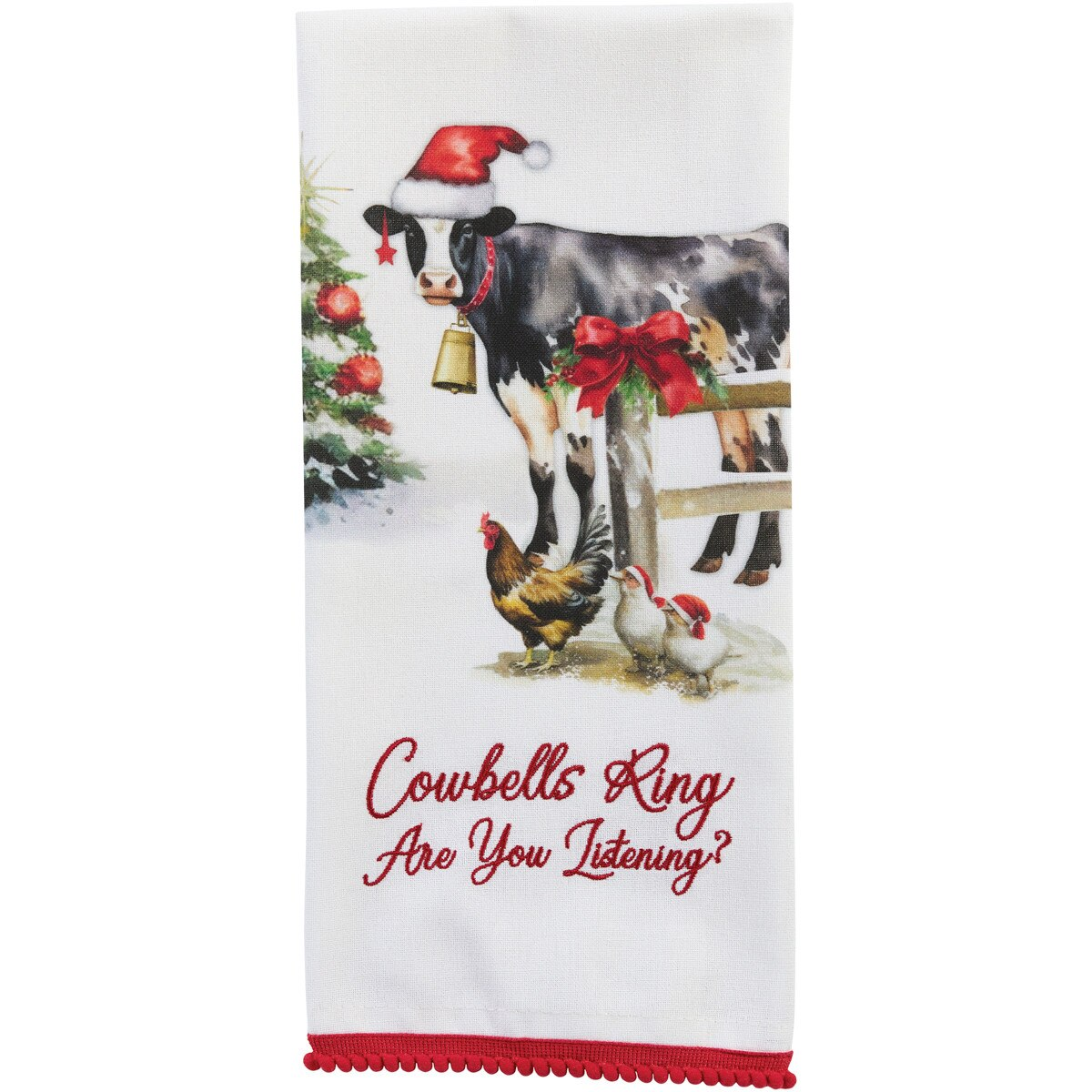 COWBELLS RING DISHTOWEL