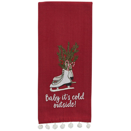 Baby Its Cold Ice Skate Towel
