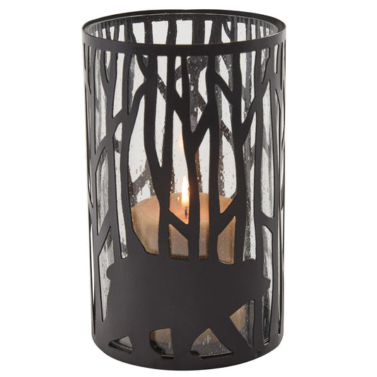 BEAR CANDLE HOLDER WITH GLASS INSERT