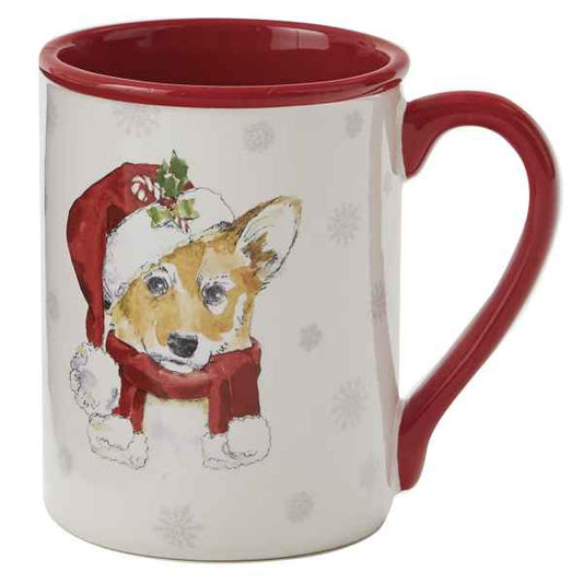 Corgi Holiday Paws Mug
