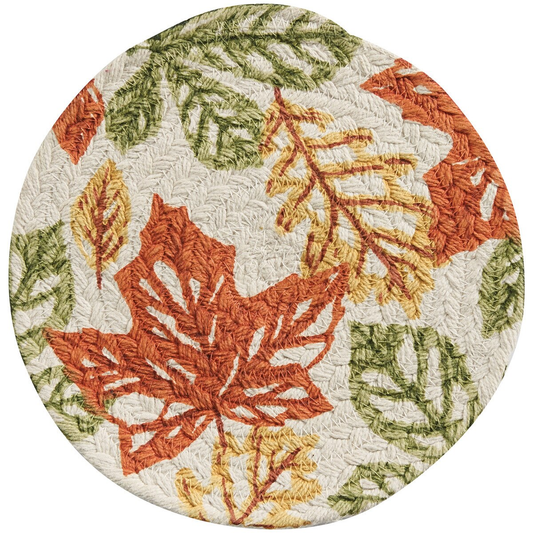 FALL LEAVES 8" TRIVET