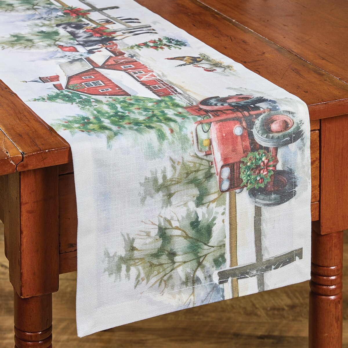 CHRISTMAS AT THE FARM 13X36 RUNNER
