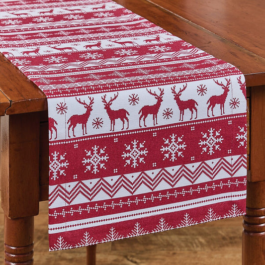 Holiday Fairisle 13X36 Runner