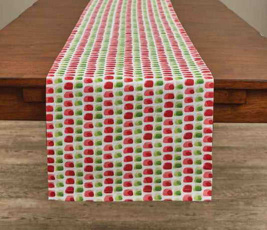 Merry Thumbprint 15X54 Runner