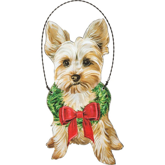 Christmas Yorkie Orn