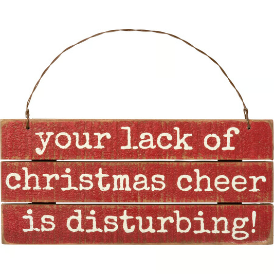 Christmas Cheer Slat Ornament