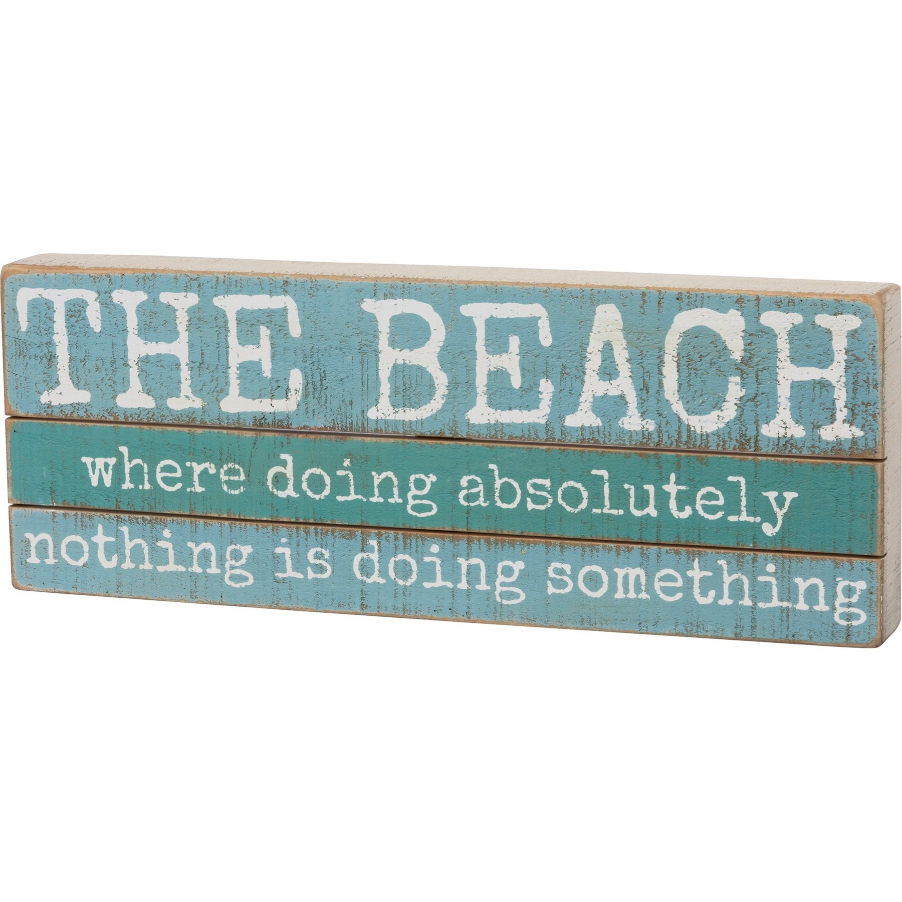 The Beach Slat Sign