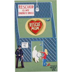 Rescue Mom Pin