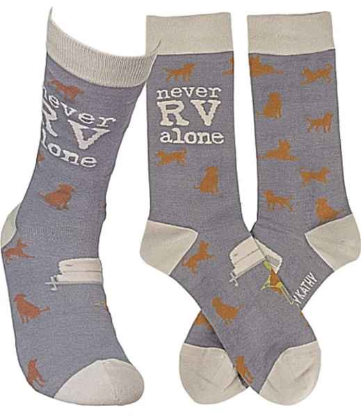 Never RV Alone Socks