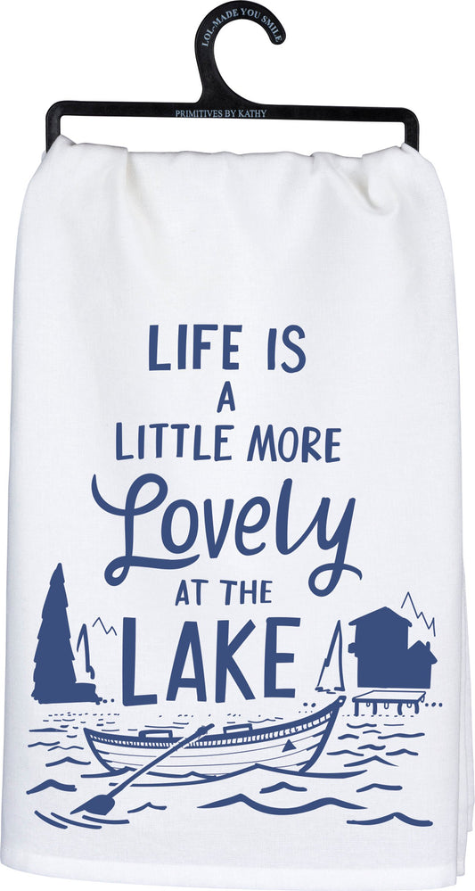 At the Lake Flour Sack Towel