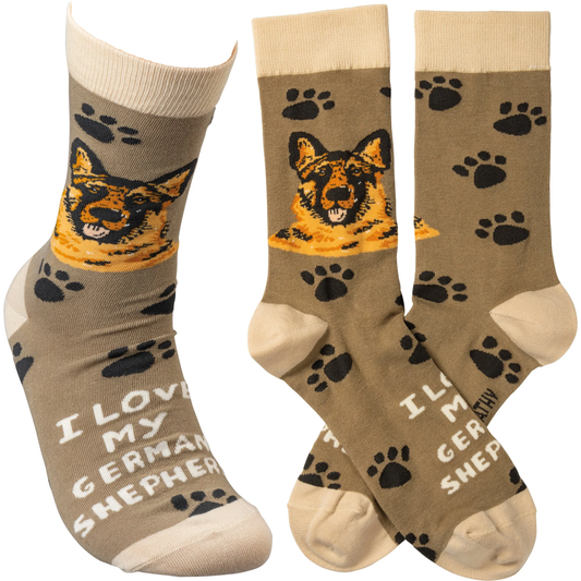 German Shepherd Socks
