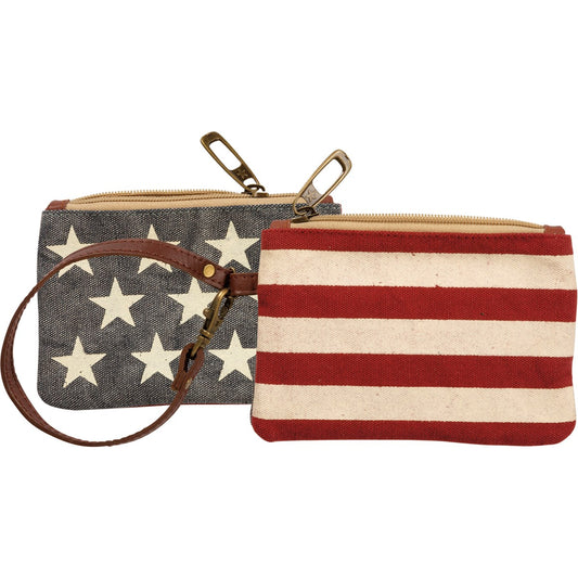 Stars & Stripes Small Wristlet