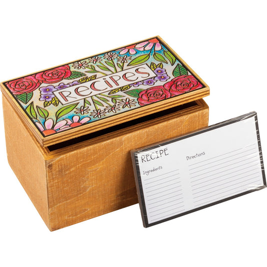 FLORAL RECIPE BOX